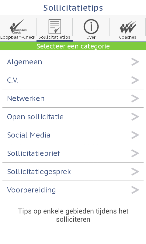 Loopbaan-Check sollicitatietips