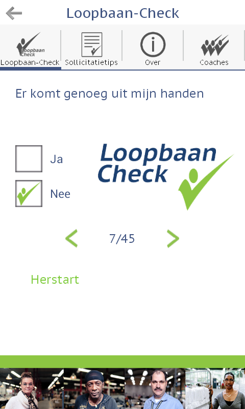 Loopbaan-Check 2.0 Android - er komt genoeg uit mijn handen